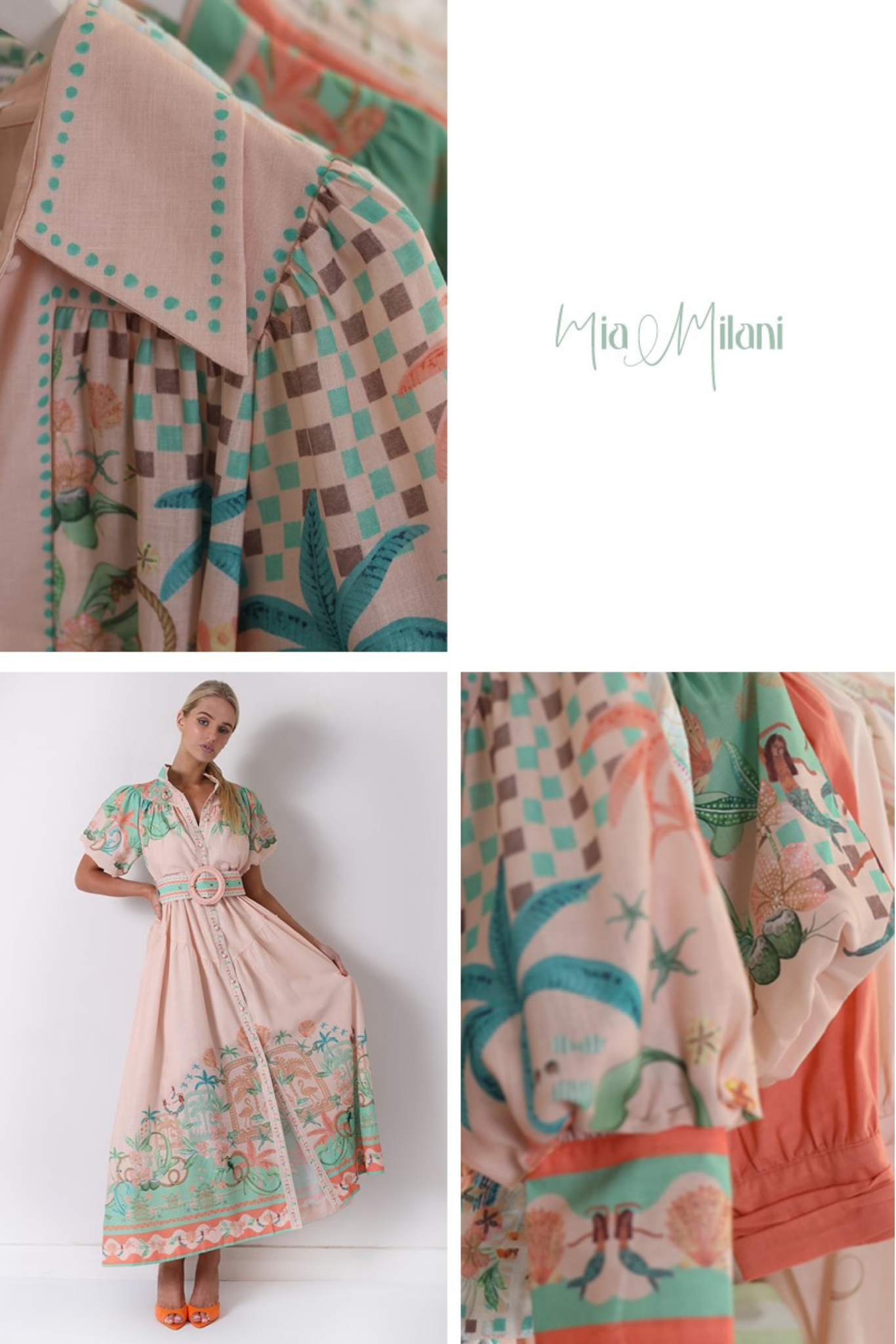 Flamingo Coast Maxi Dress