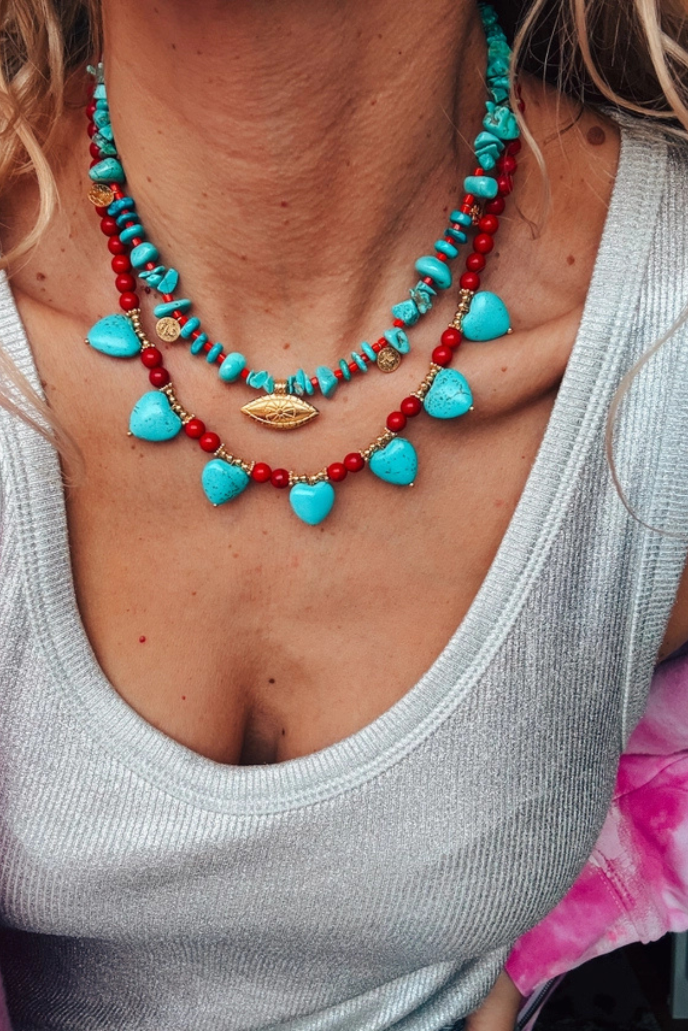 String of Hearts Necklace