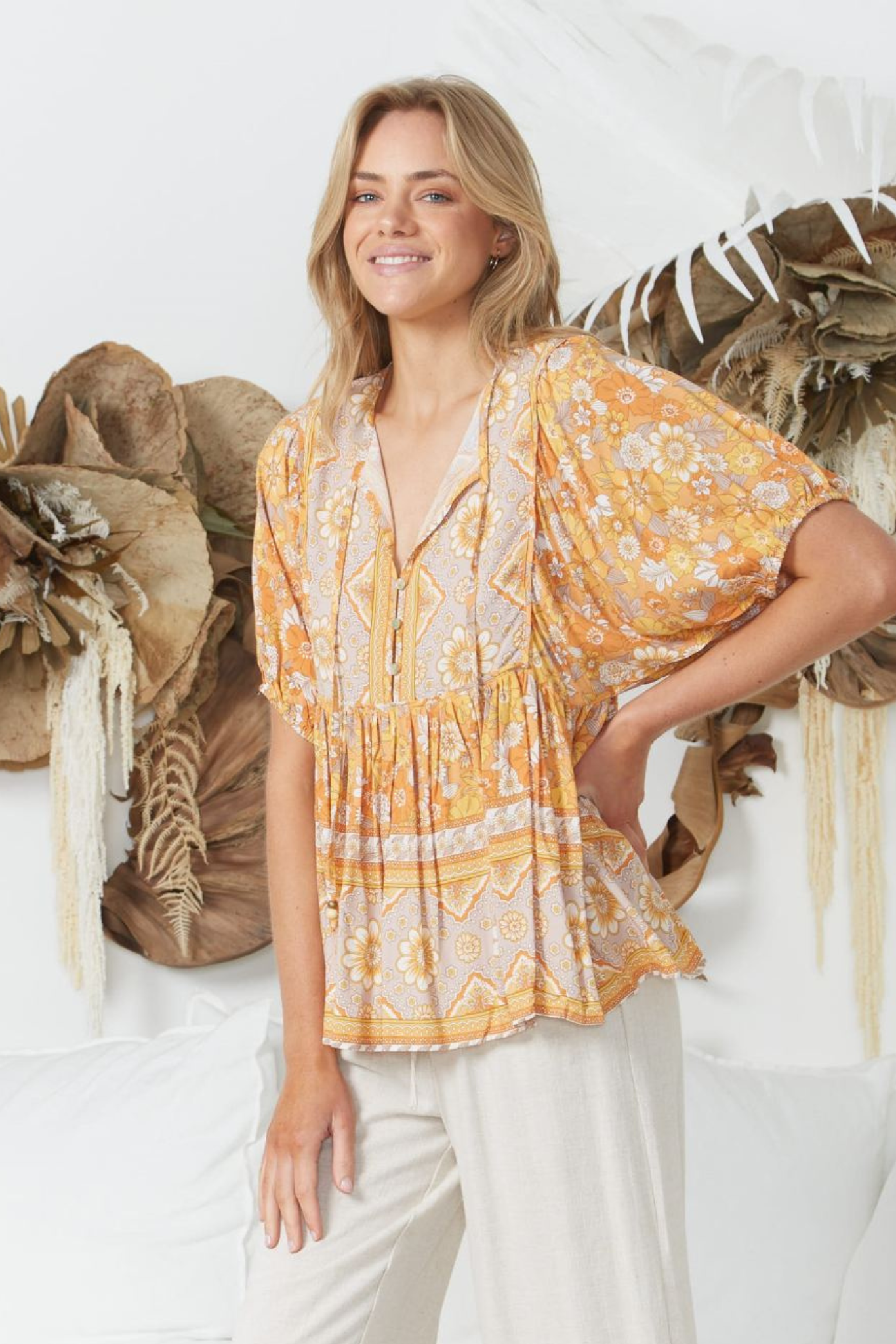 Sunset Bloom Blouse