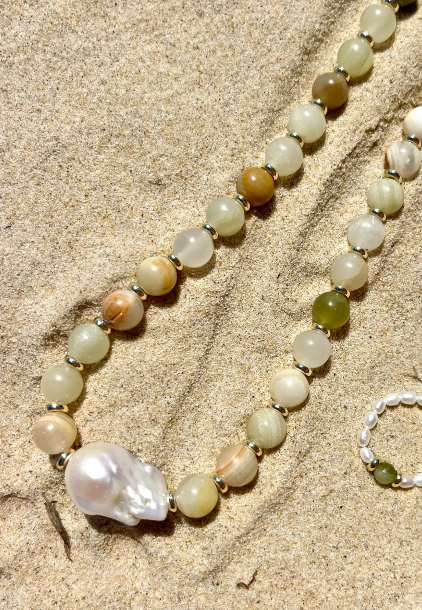 Coloured Sands Baroque Pearl Necklace