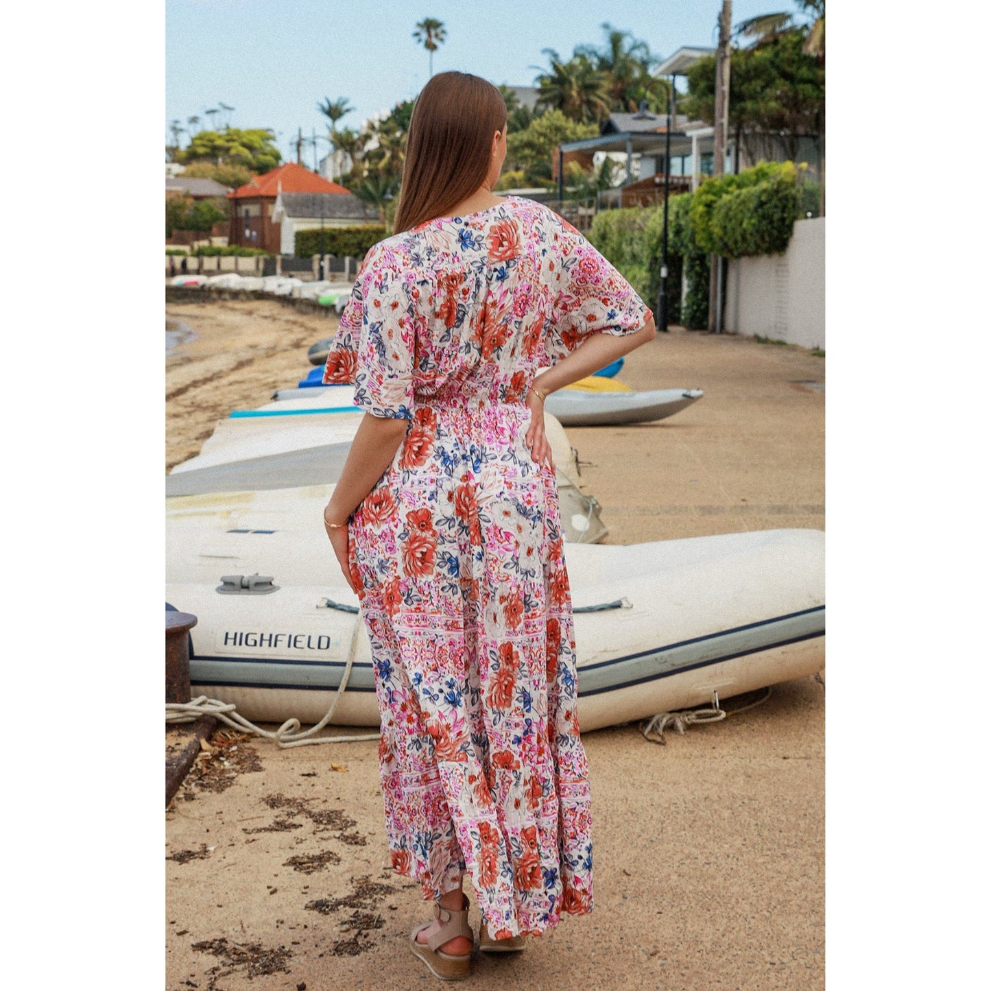 Sofia V Neck Maxi Dress