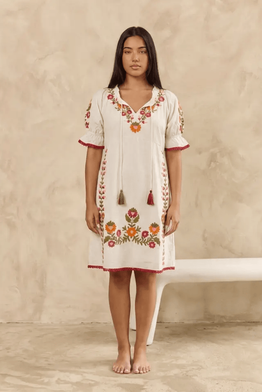 Acacia Spell Mini Dress - Solara Boheme