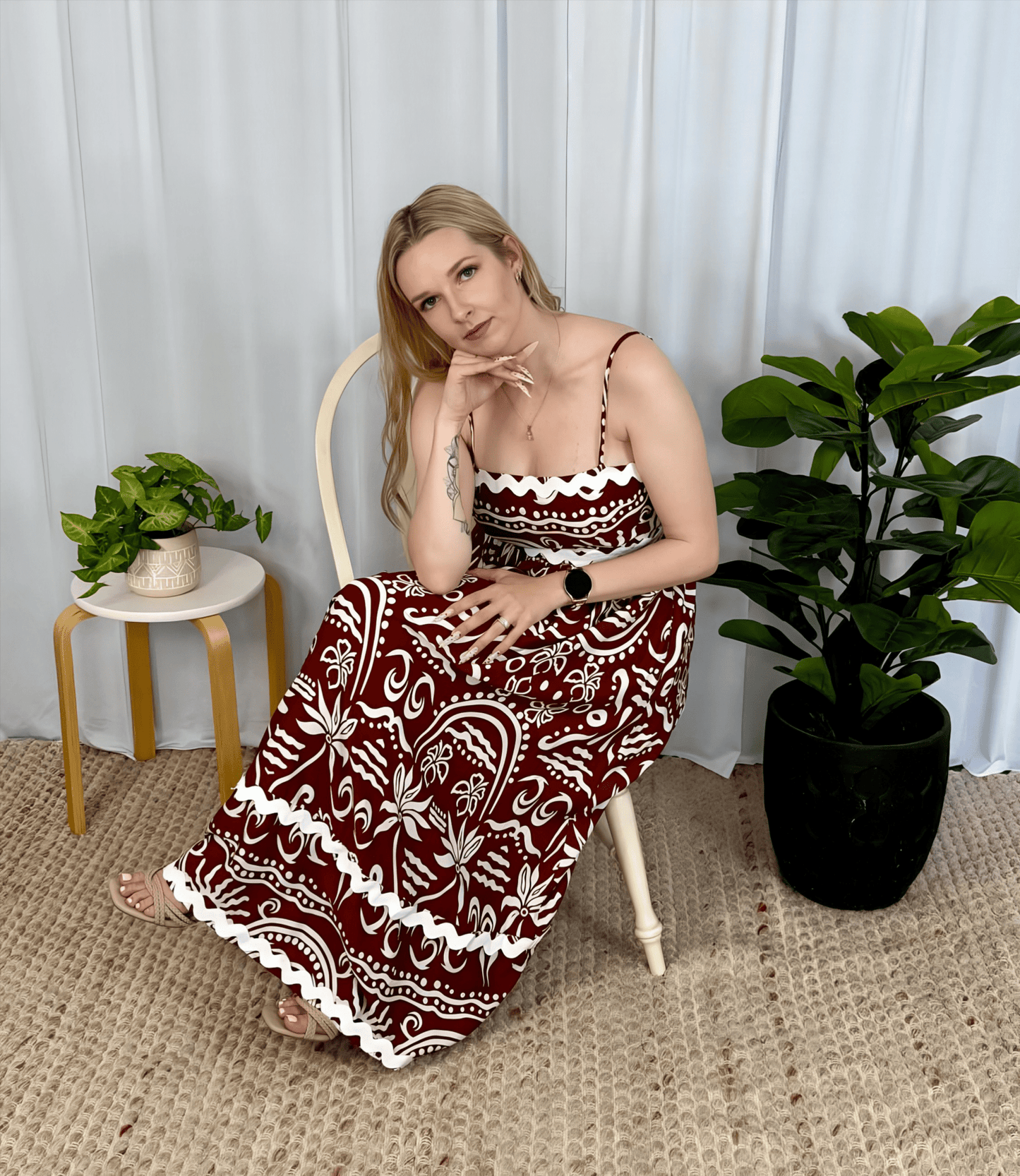 Alexa Midi Dress - Solara Boheme