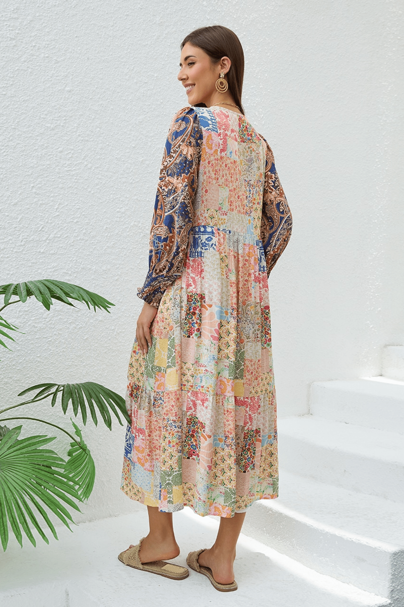 Enchanted Blue Midi Dress - Solara Boheme