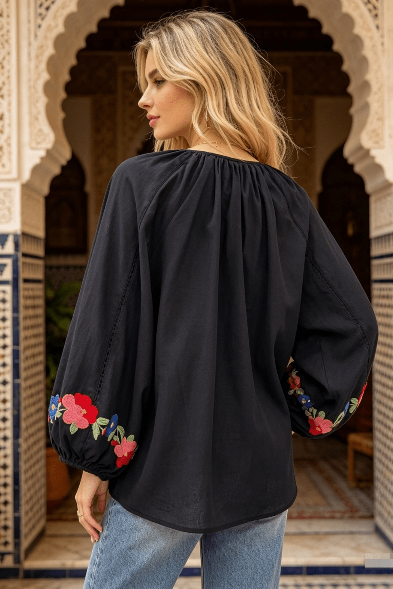 Floral Charm Blouse - Solara Boheme