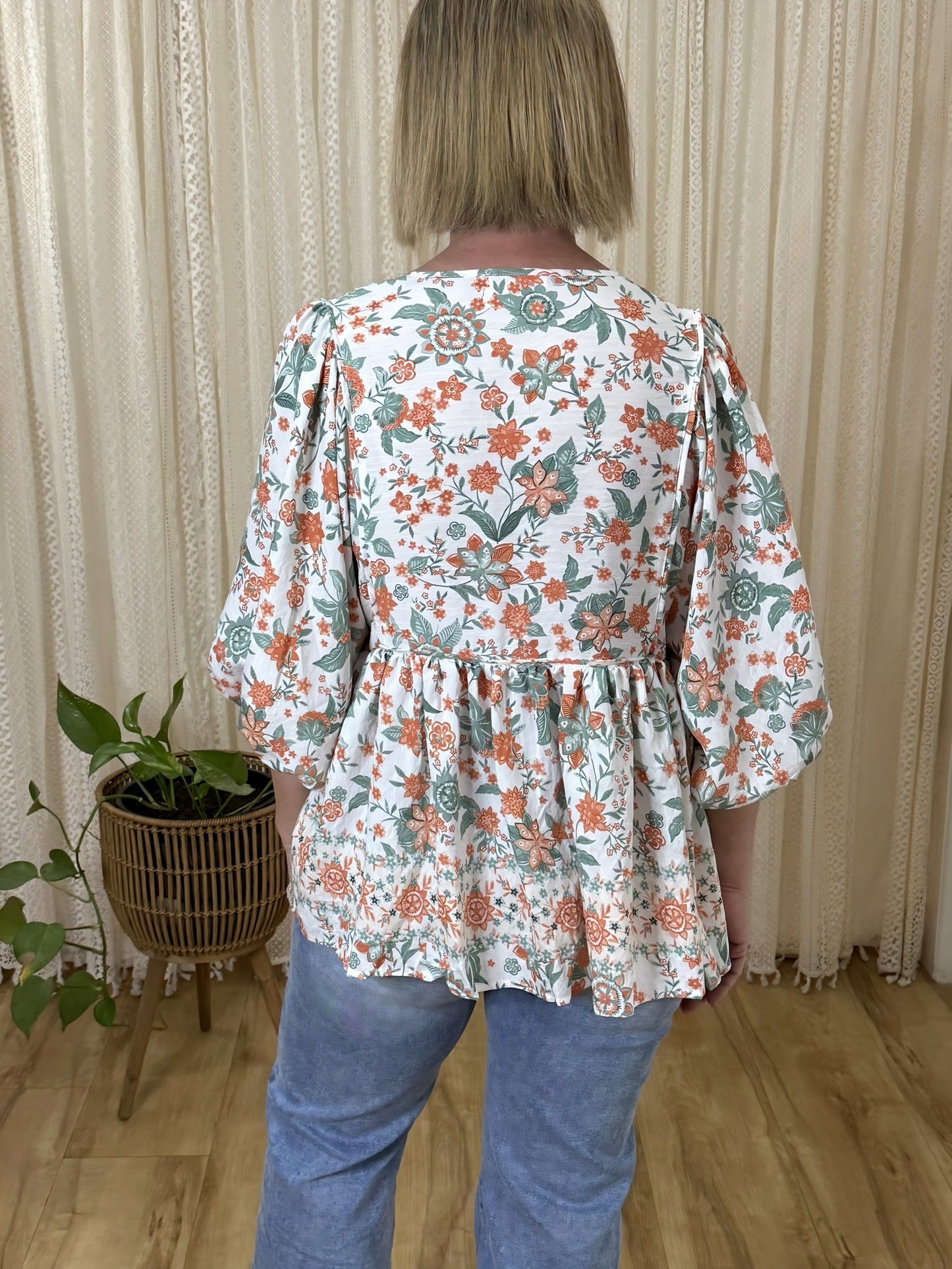 Harvest Blossom Blouse - Solara Boheme