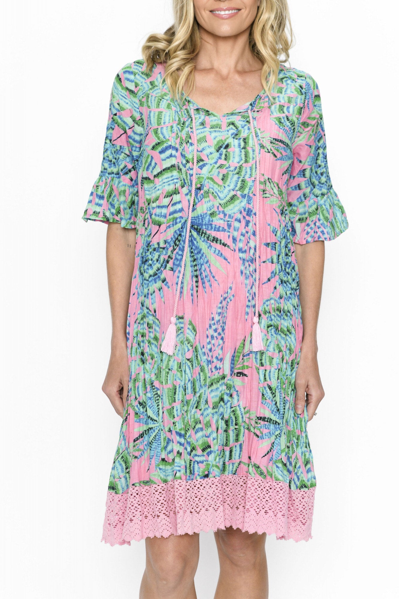 Hannah Tunic Boho Short Sleeve