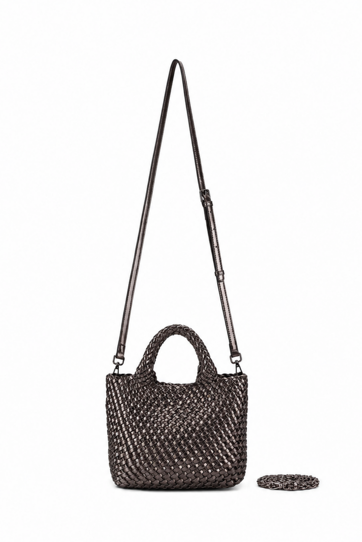 Mariella Metallic Medium Tote Handbag