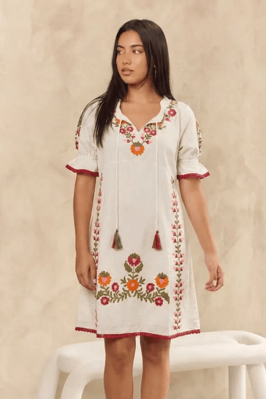 Acacia Spell Mini Dress - Solara Boheme