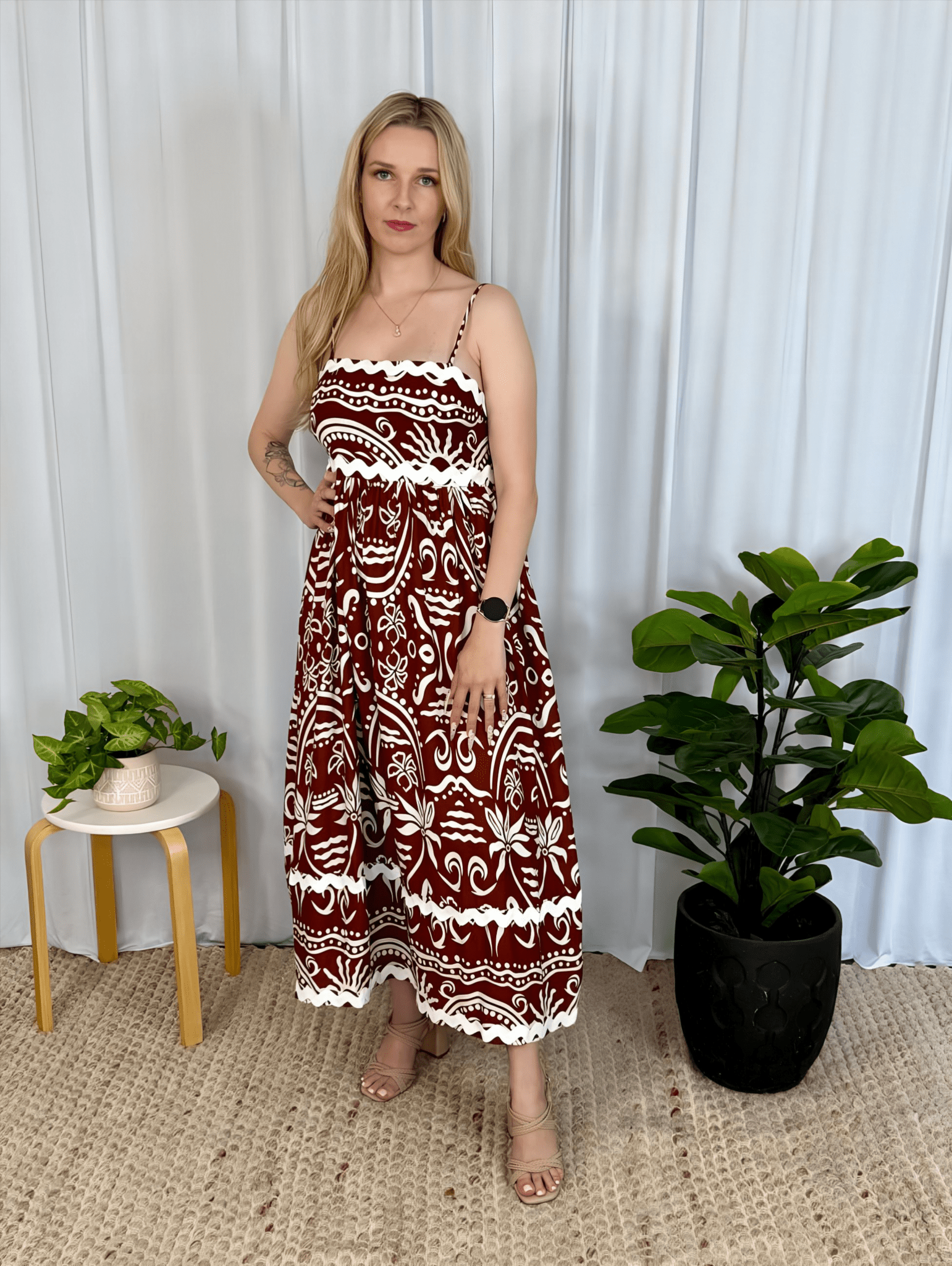 Alexa Midi Dress - Solara Boheme