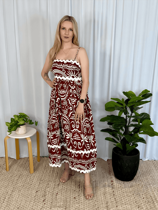 Alexa Midi Dress - Solara Boheme