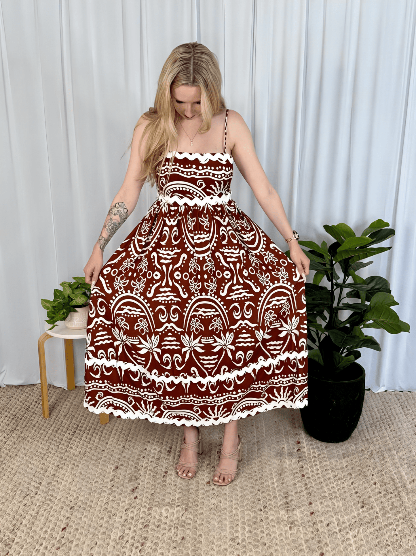 Alexa Midi Dress - Solara Boheme