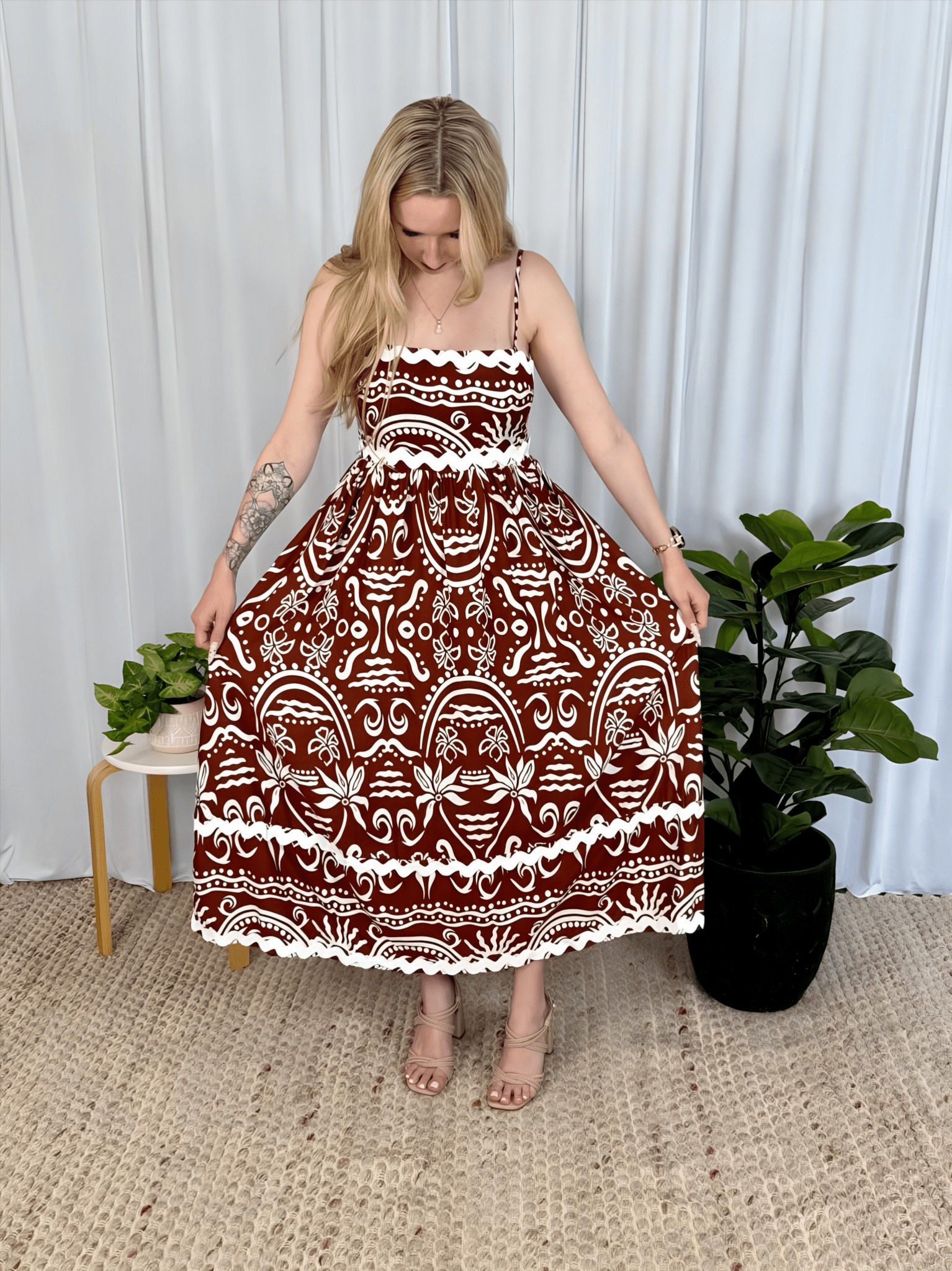 Alexa Midi Dress - Solara Boheme
