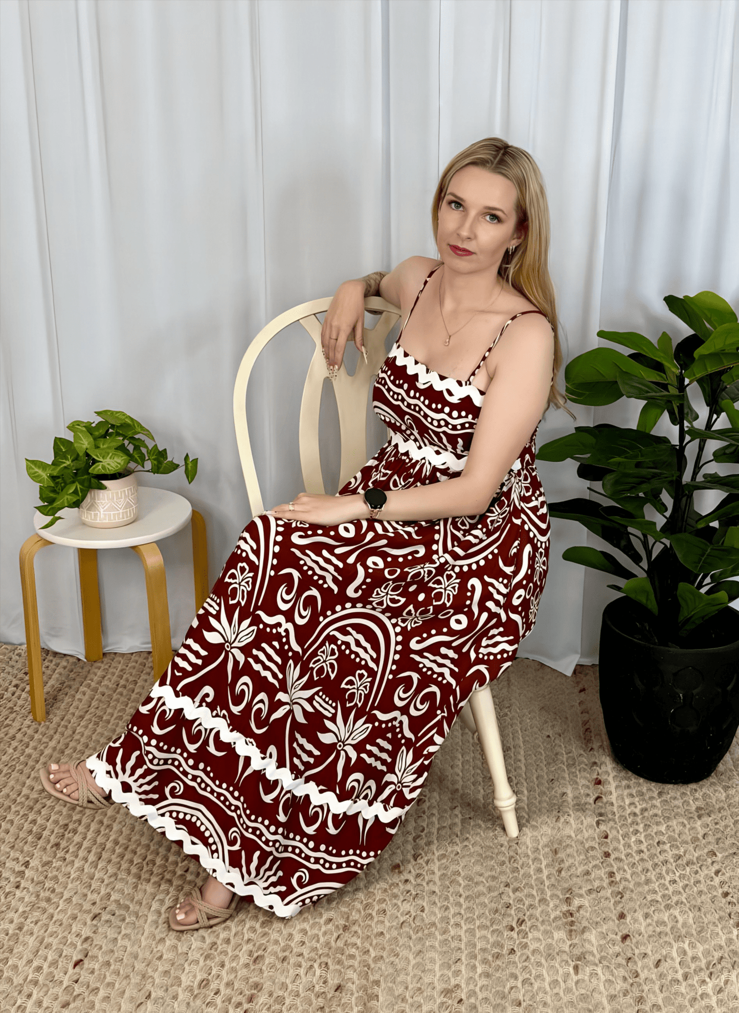 Alexa Midi Dress - Solara Boheme
