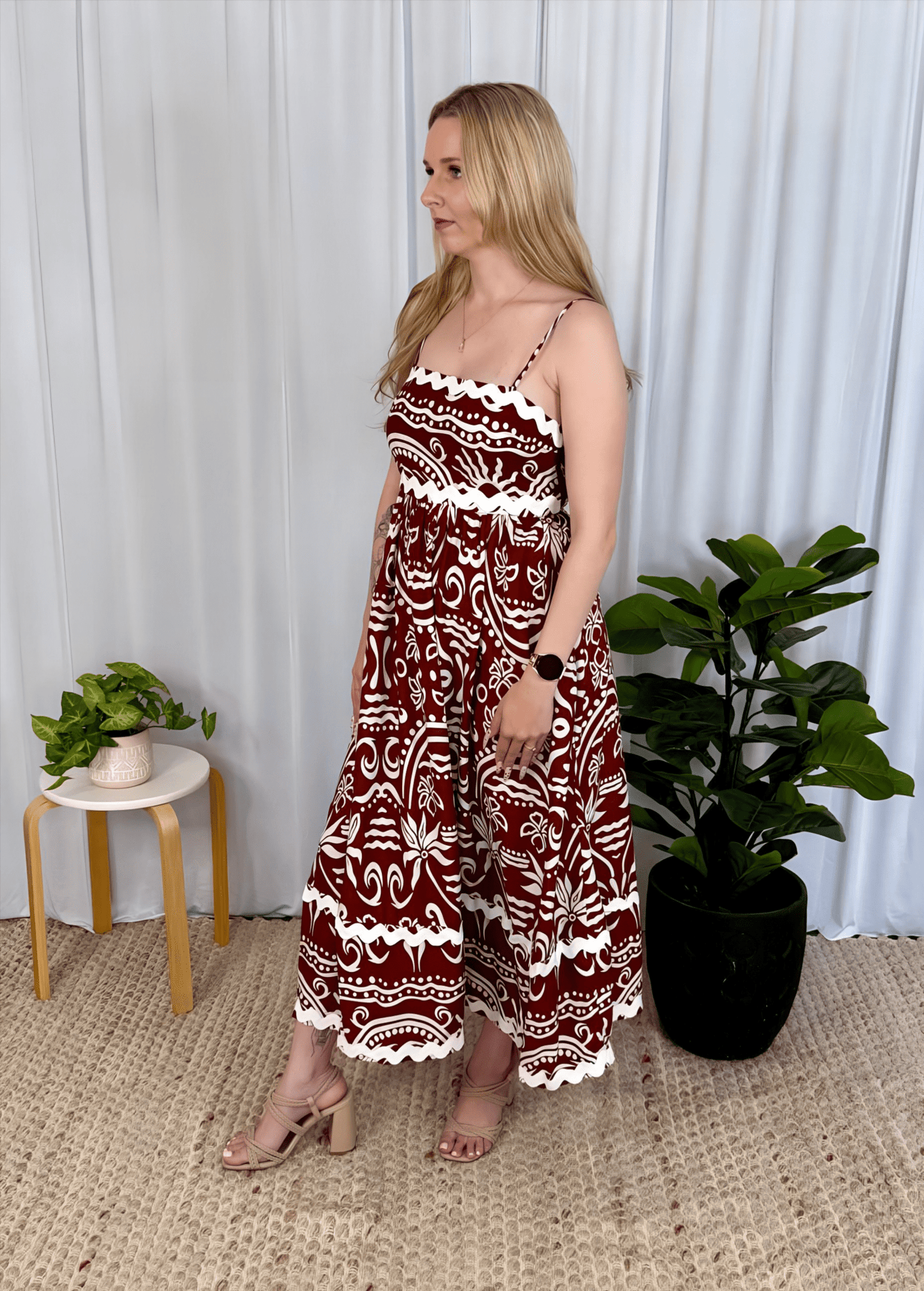 Alexa Midi Dress - Solara Boheme