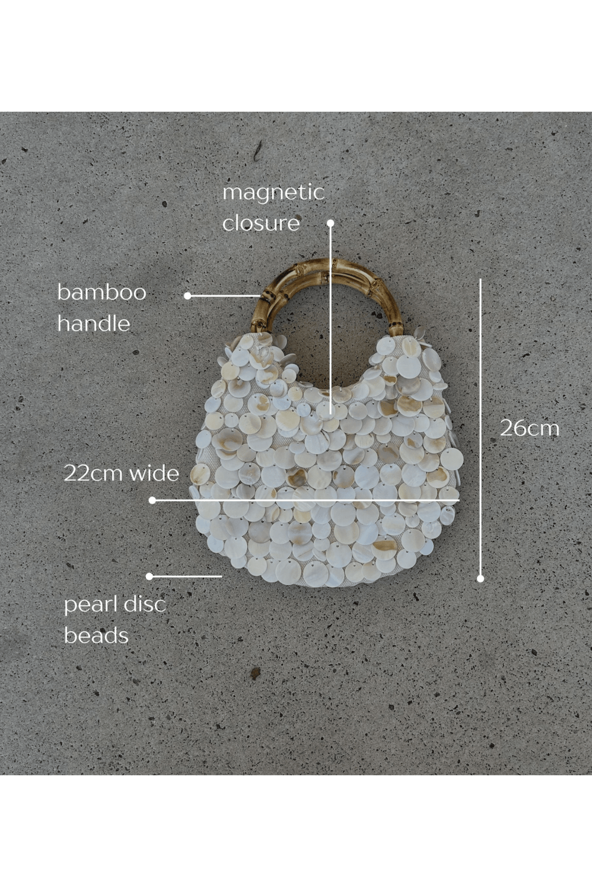Amalfi Pearl Bag - Solara Boheme