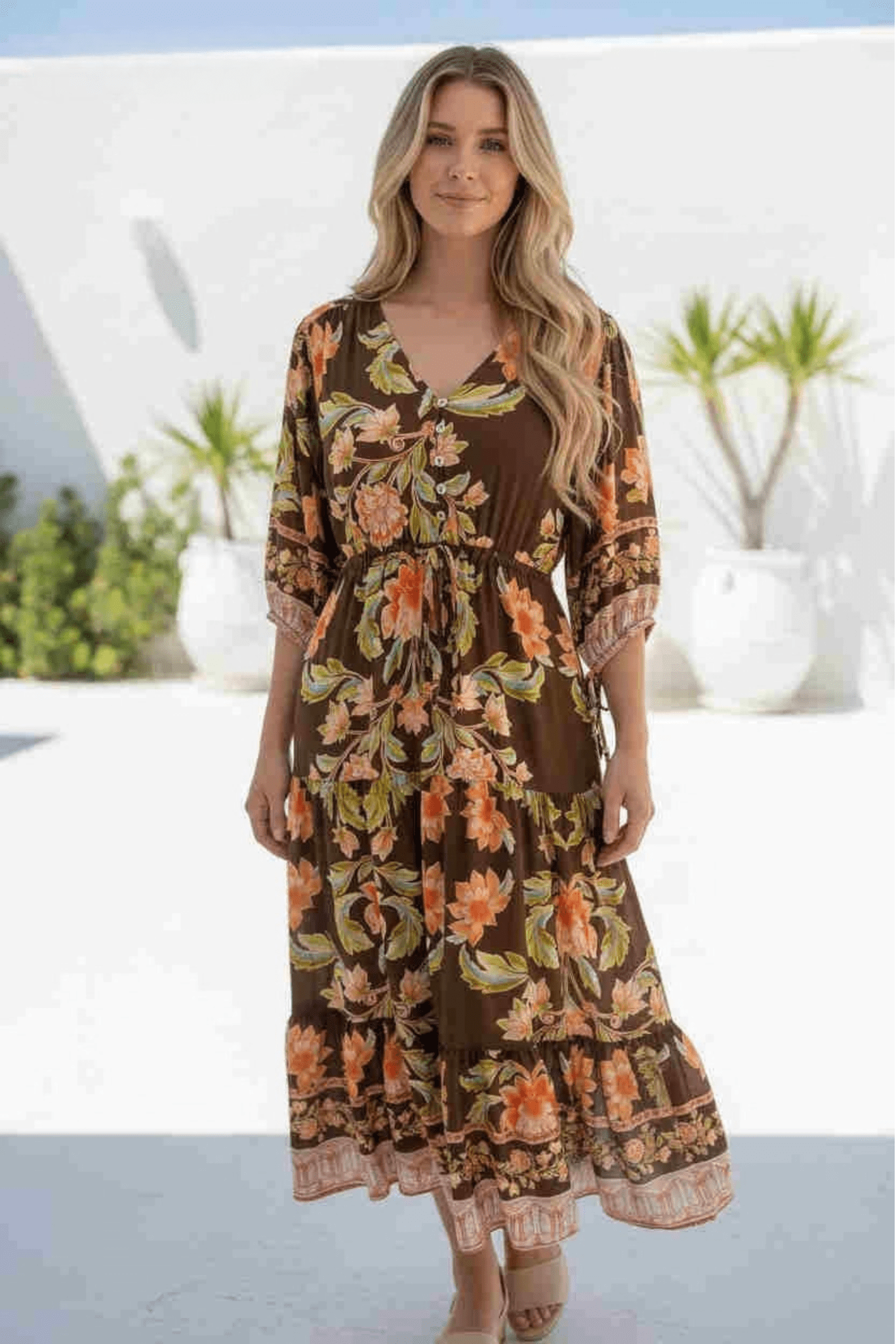 Carmen Midi Dress - Solara Boheme