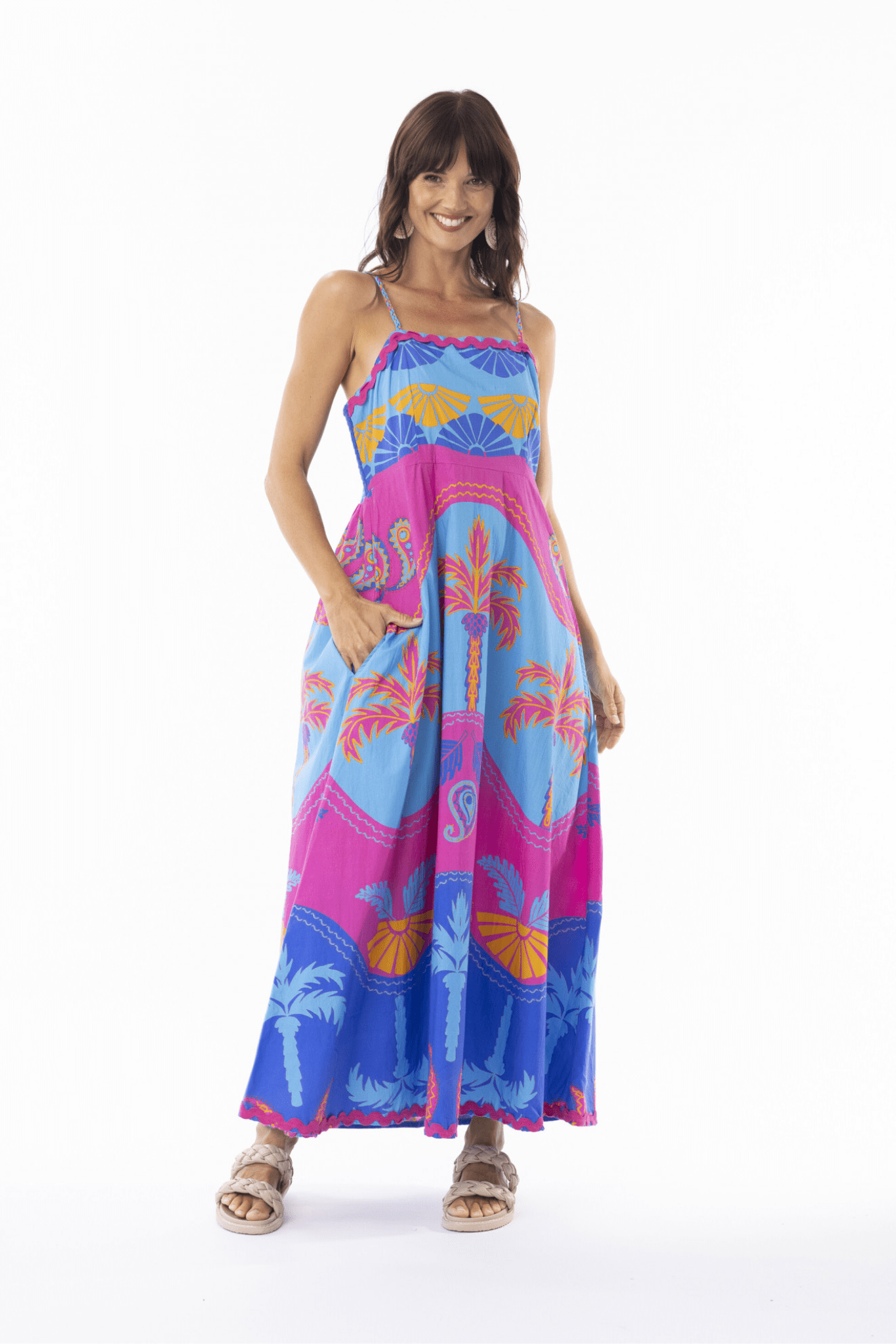 Celeste Blue Maxi Dress - Solara Boheme