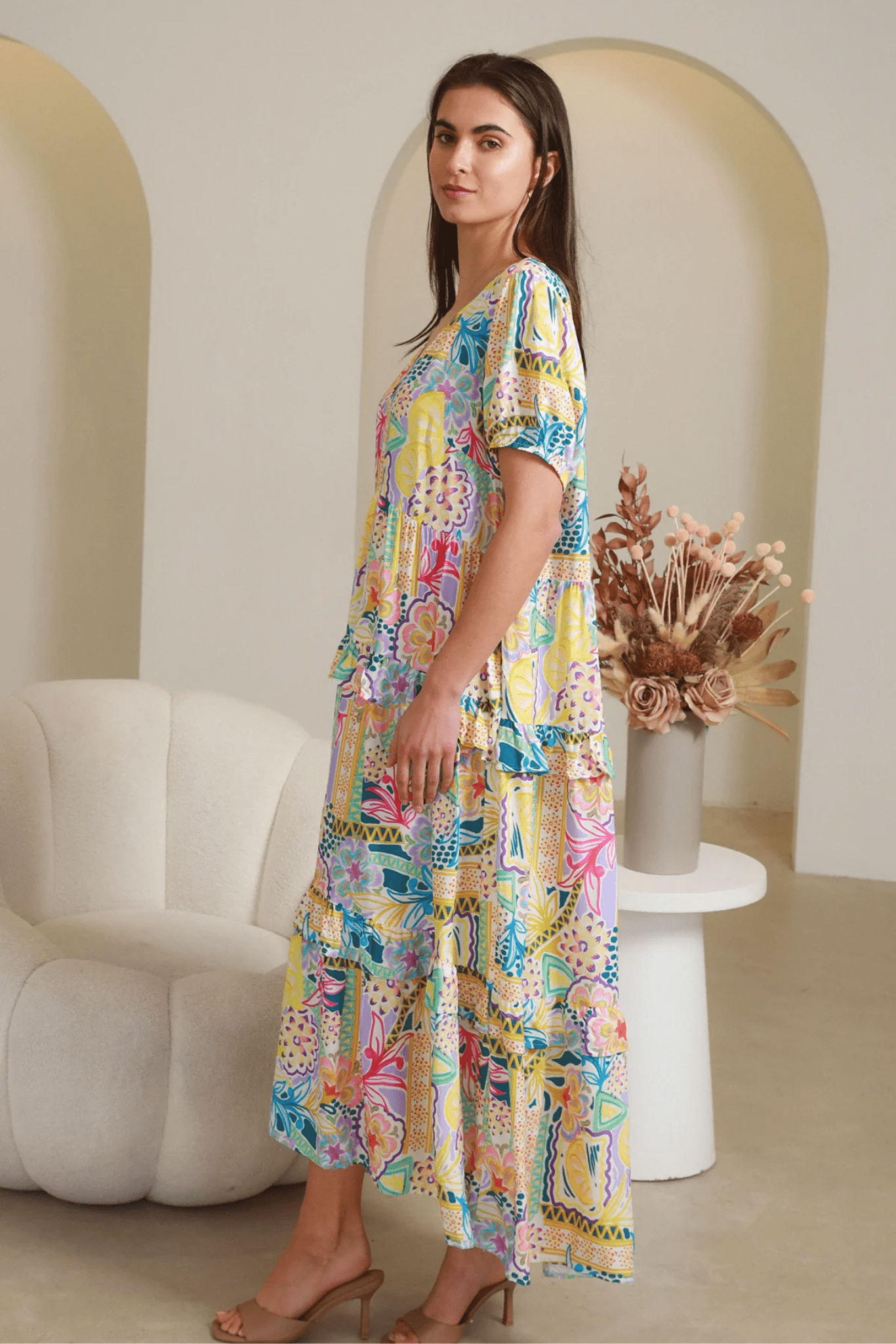 Cindy Midi Dress - Solara Boheme