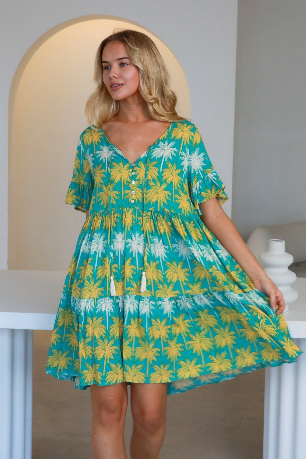 Clara Mini Dress - Solara Boheme