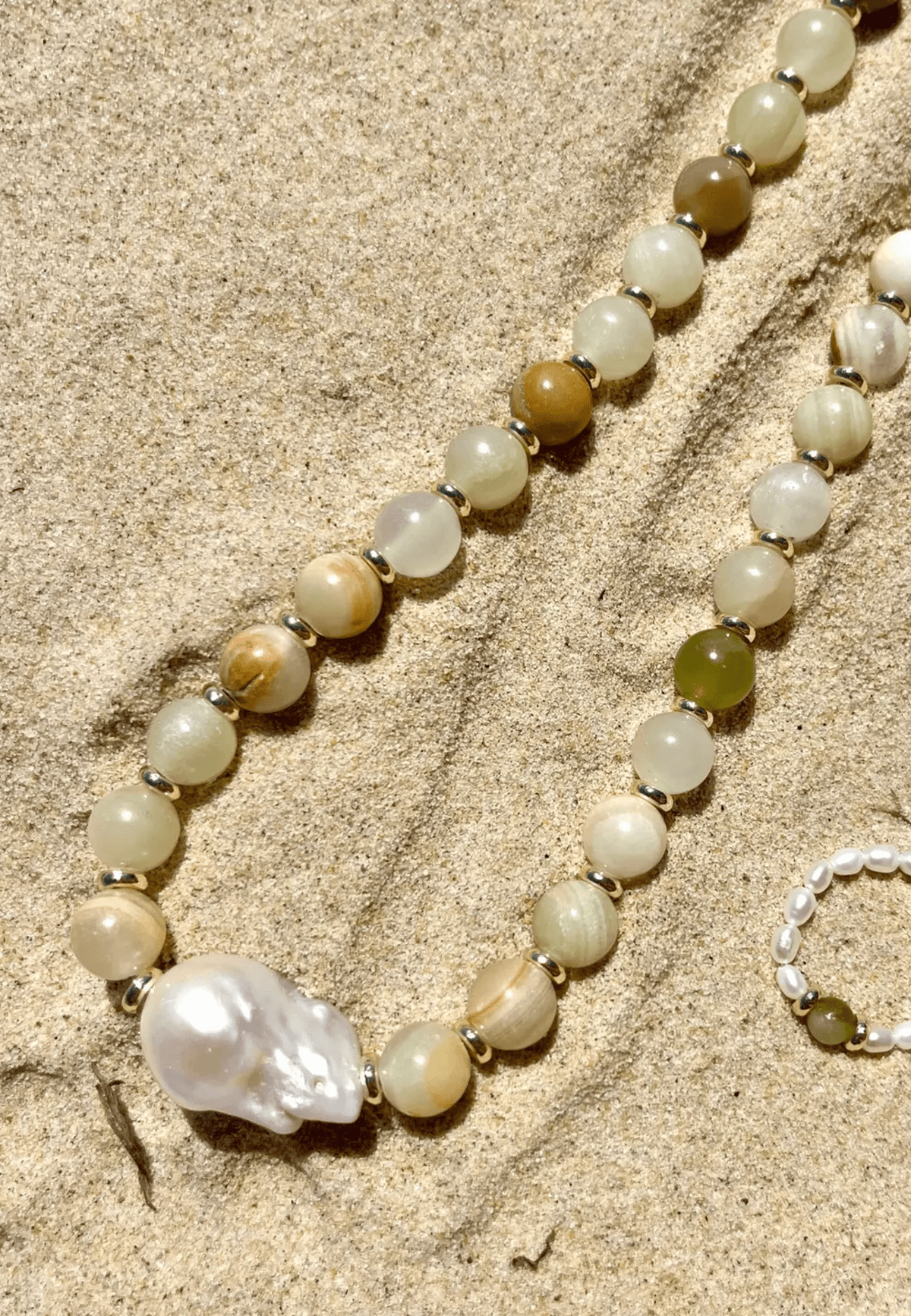 Coloured Sands Baroque Pearl Necklace - Solara Boheme