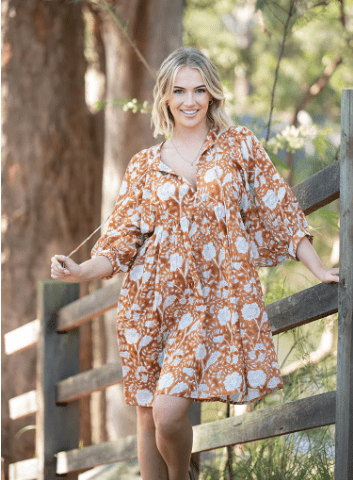 Fleur Mini Dress - Solara Boheme