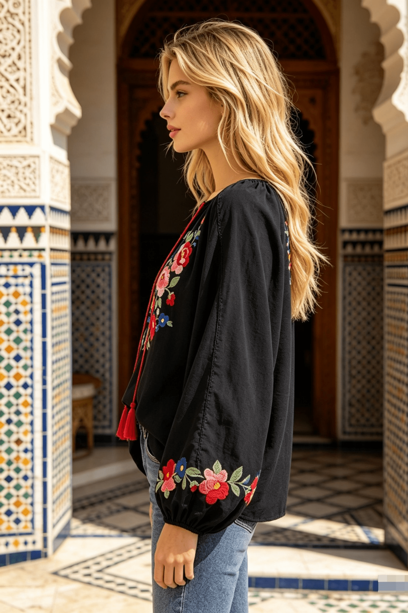 Floral Charm Blouse - Solara Boheme