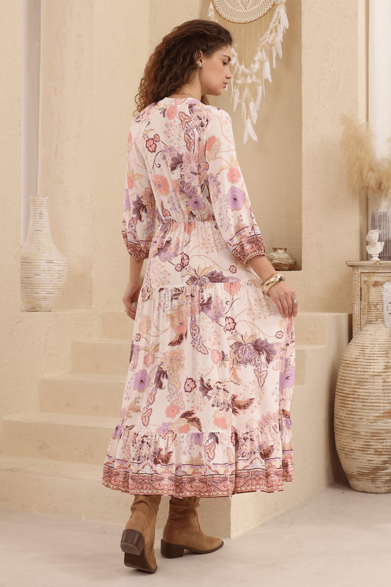 Floral Dream Maxi Dress - Solara Boheme