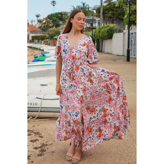 Sofia V Neck Maxi Dress