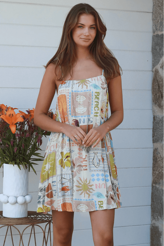 Hattie Slip Mini Dress - Solara Boheme