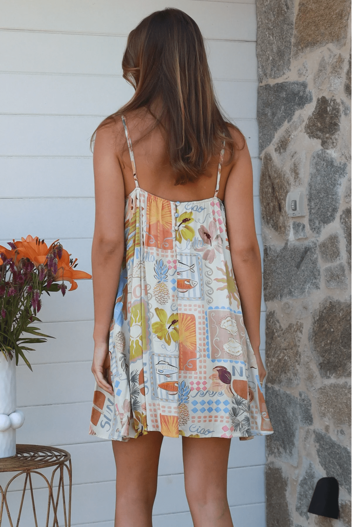 Hattie Slip Mini Dress - Solara Boheme