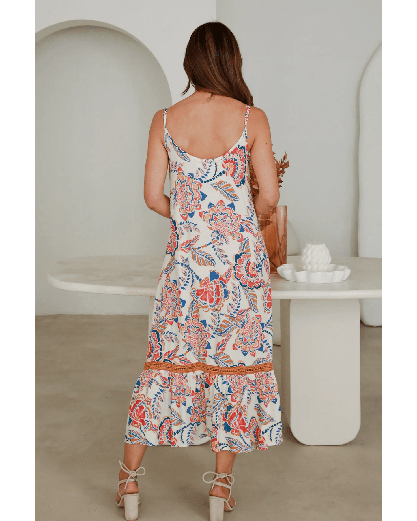 Helena Slip Midi Dress - Solara Boheme