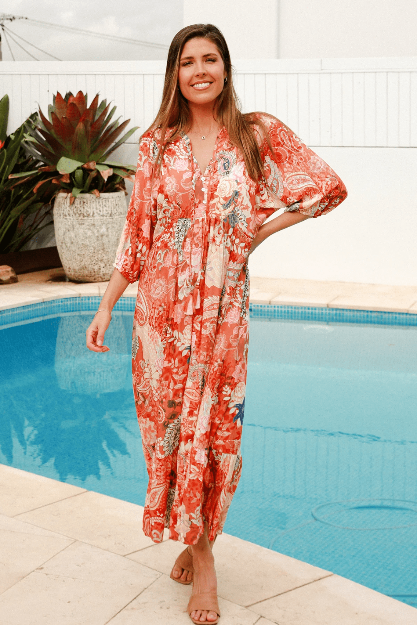 Jaylani Midi Dress - Solara Boheme