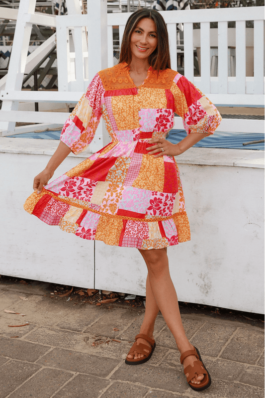 Kailani Ruby Mini Dress - Solara Boheme
