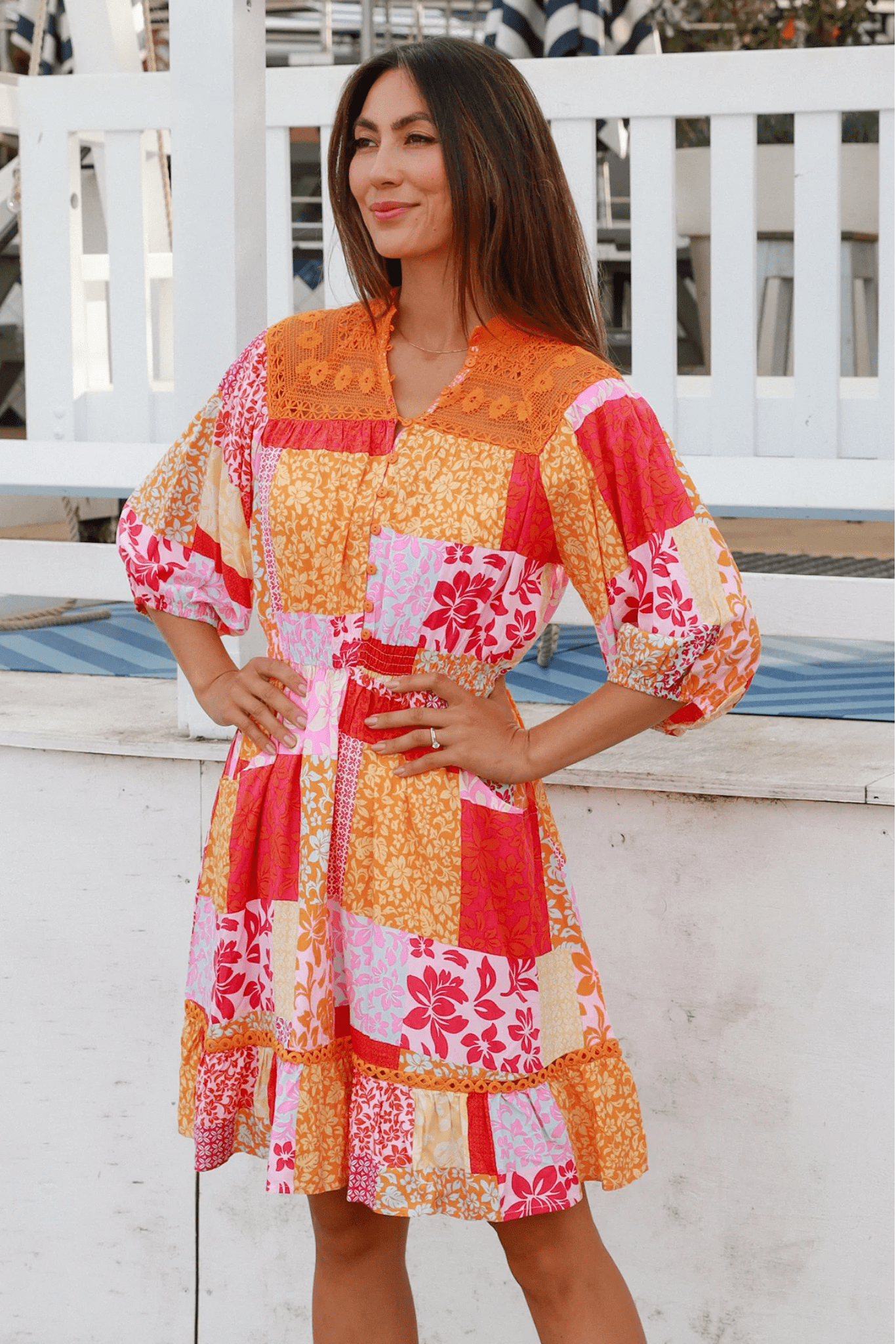 Kailani Ruby Mini Dress - Solara Boheme