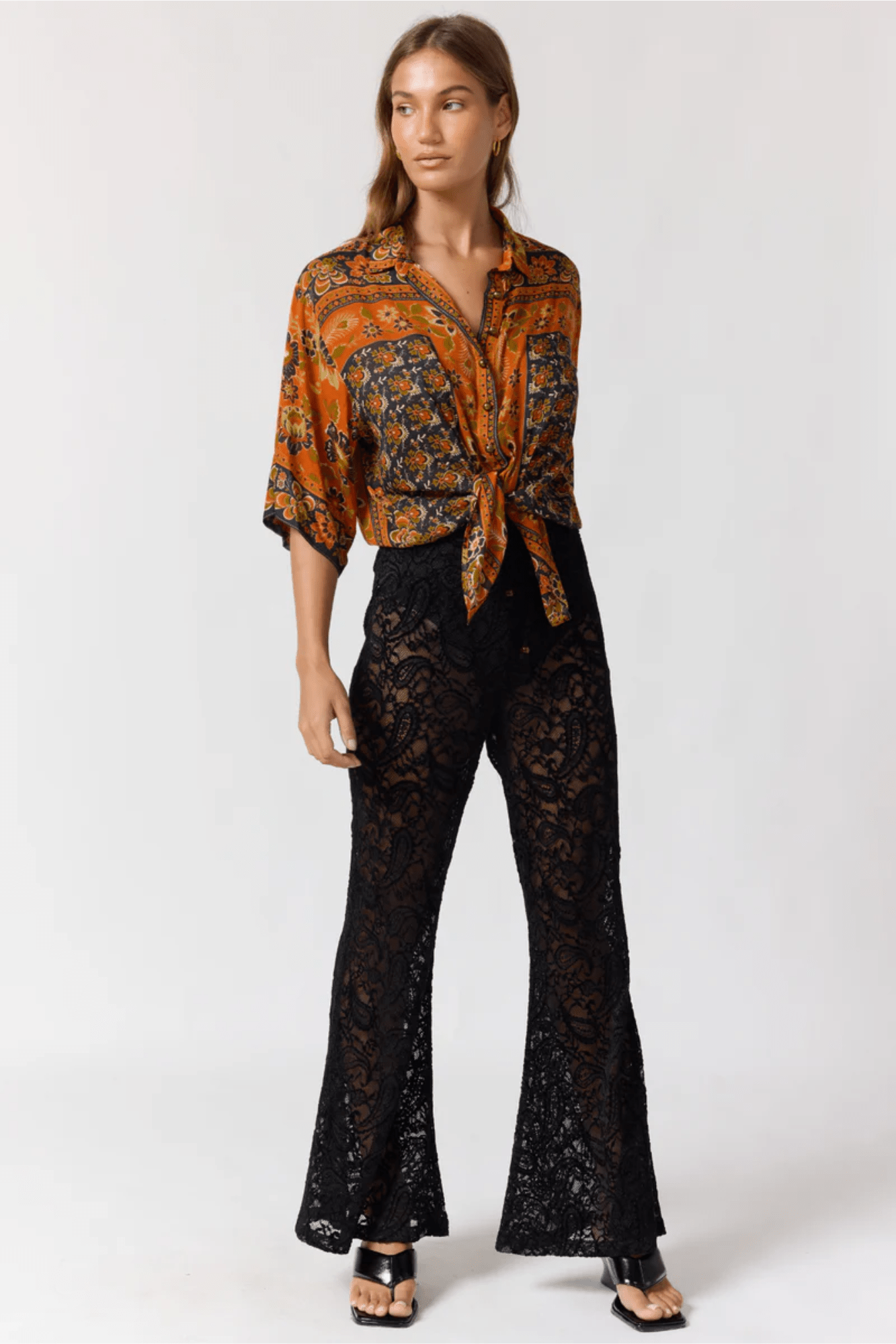 Lois Shirt - Saffron - Solara Boheme