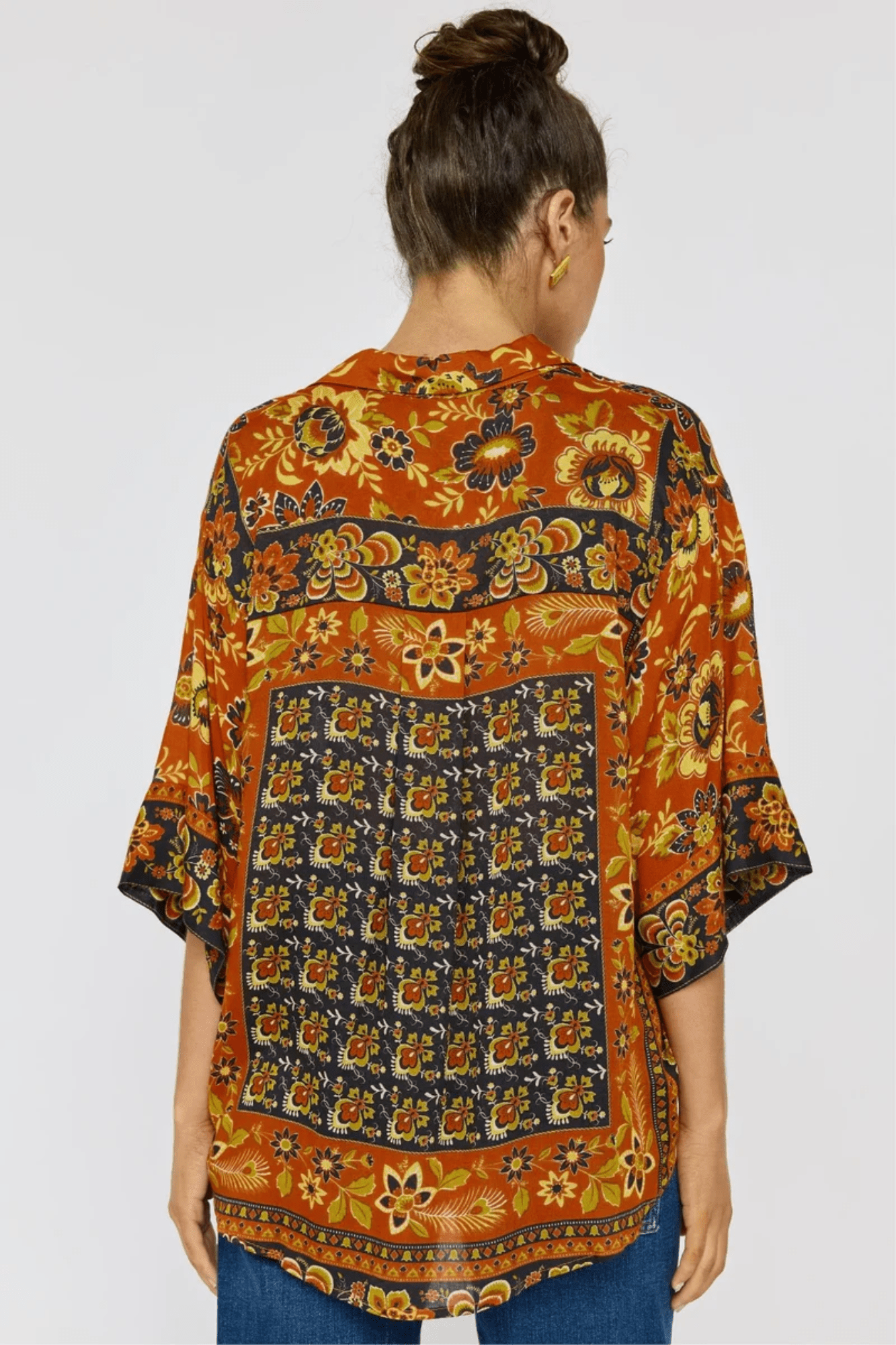 Lois Shirt - Saffron - Solara Boheme
