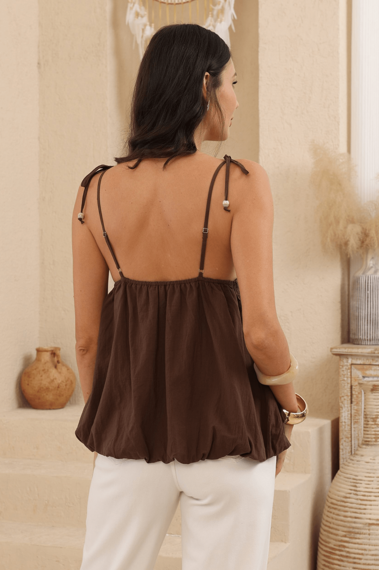Louisa Top - Choc - Solara Boheme
