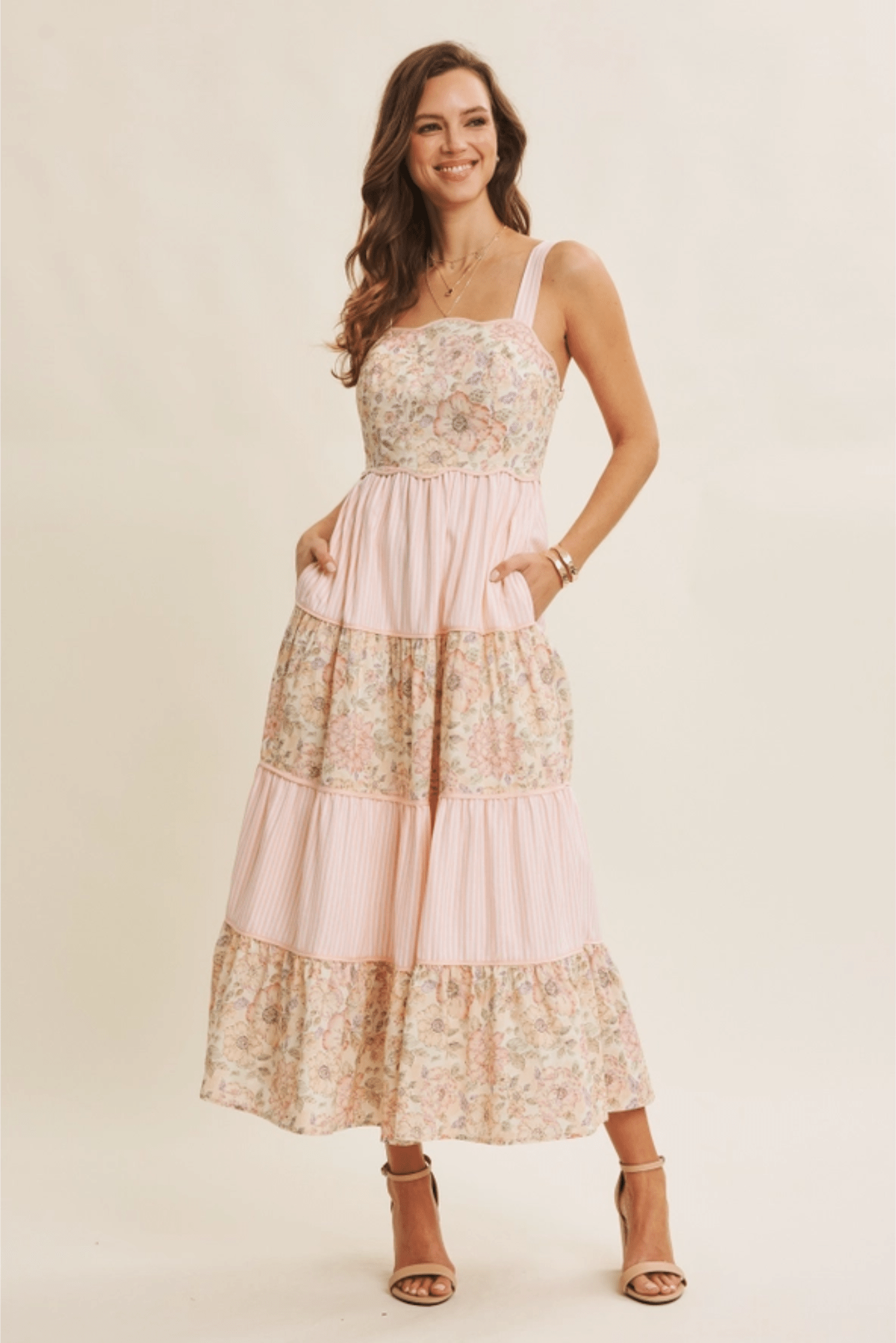 Melodie Midi Dress - Solara Boheme