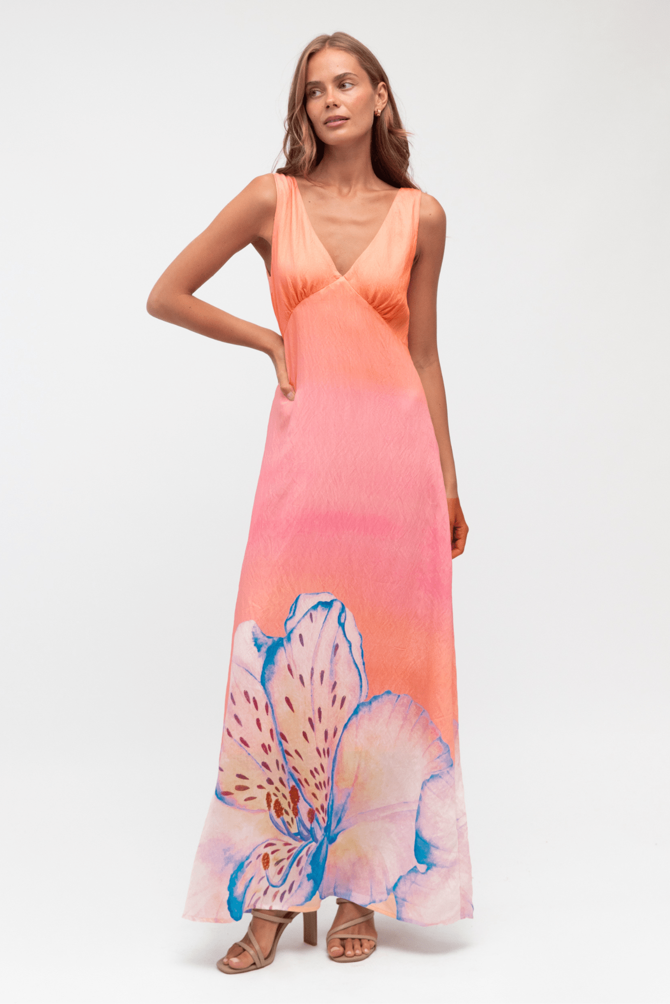 Orchid Blush Maxi Dress - Solara Boheme