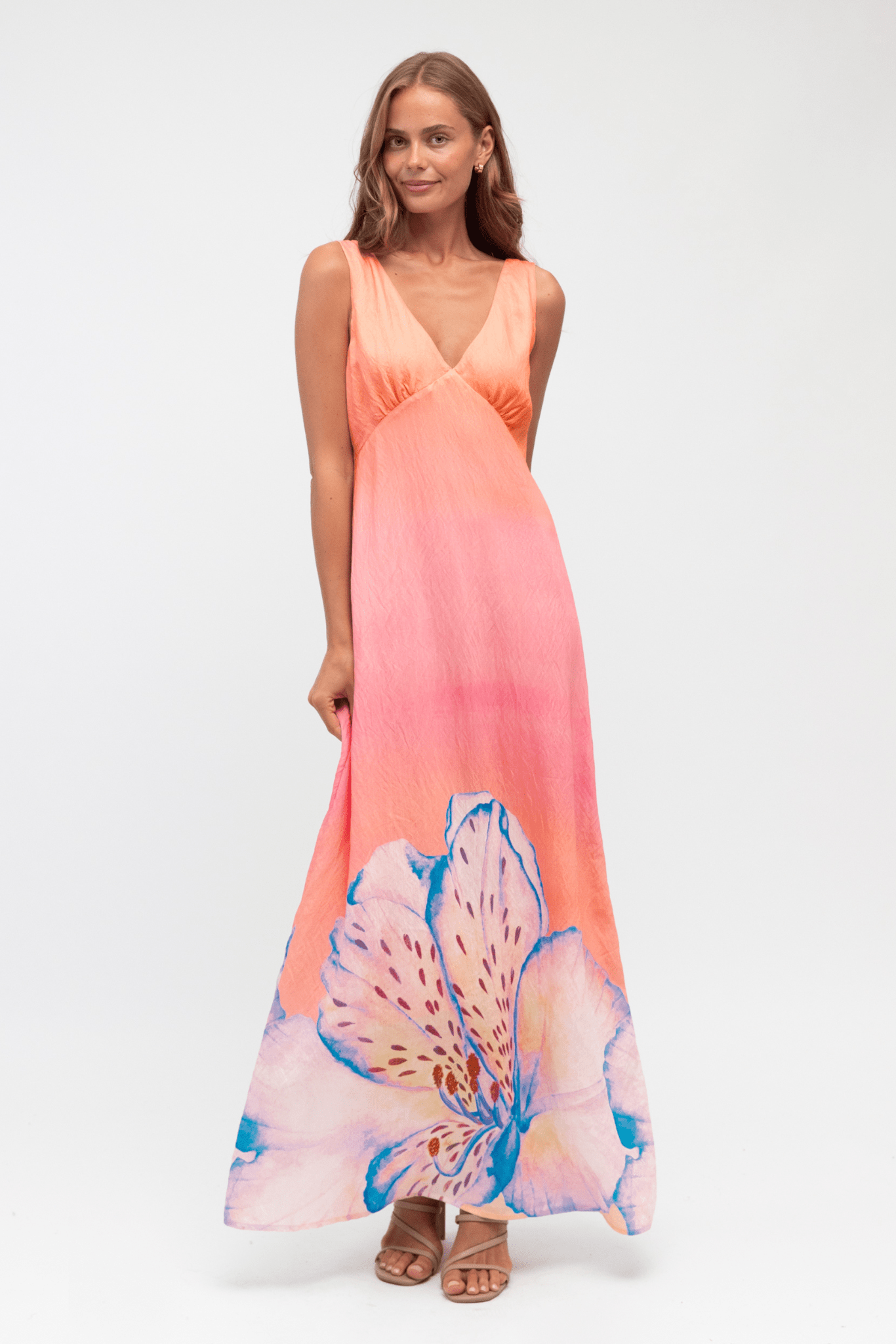 Orchid Blush Maxi Dress - Solara Boheme