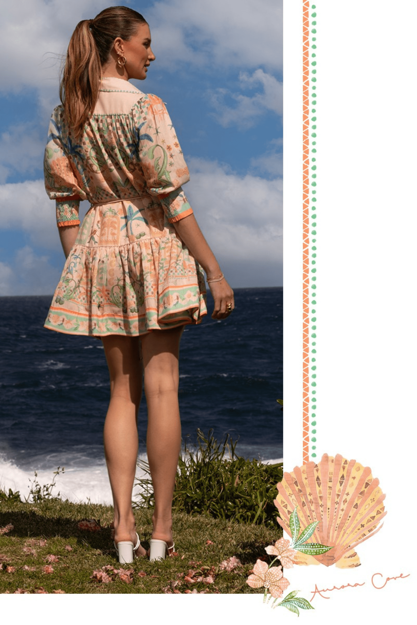 Palm Vista Mini Dress - Solara Boheme