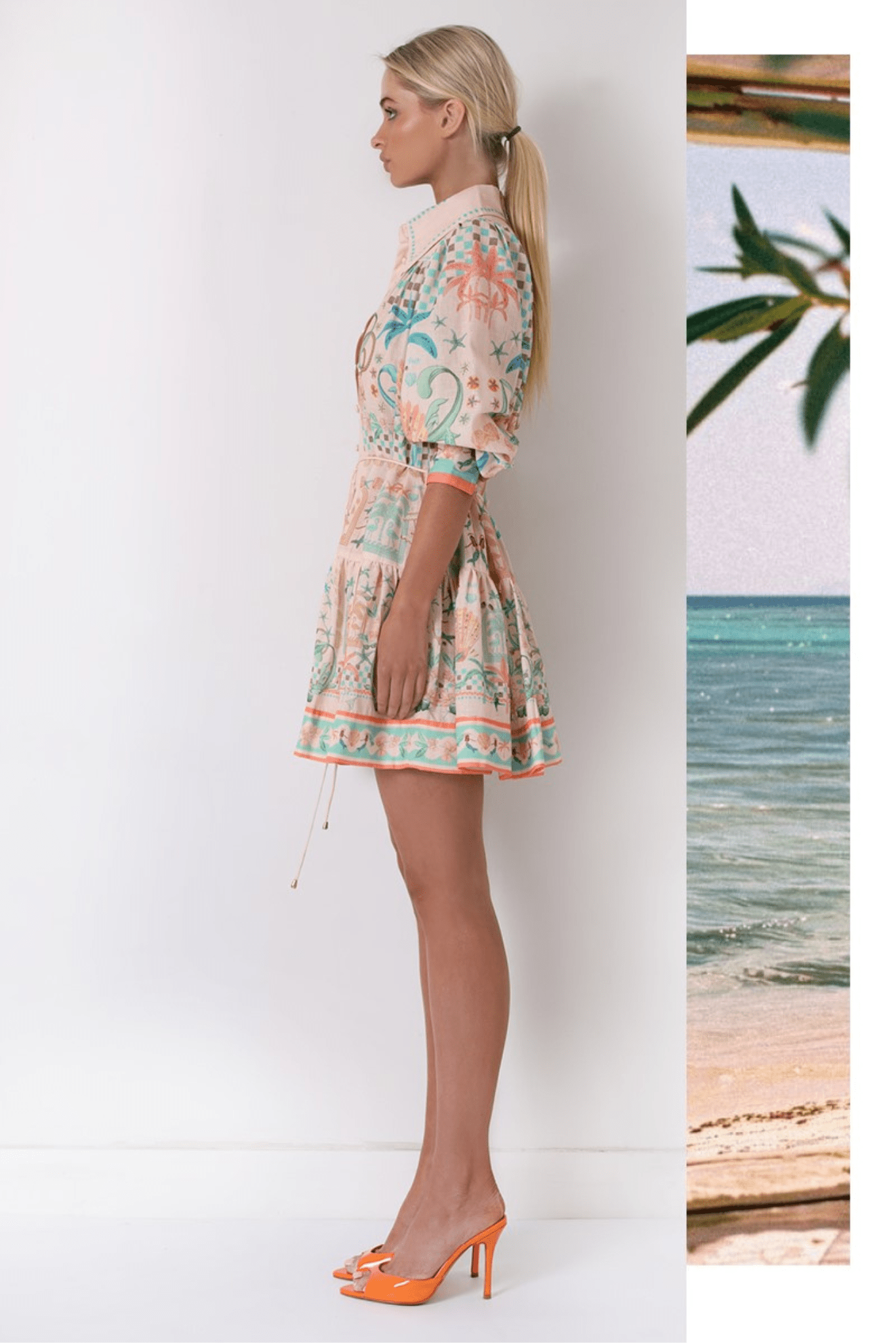 Palm Vista Mini Dress - Solara Boheme