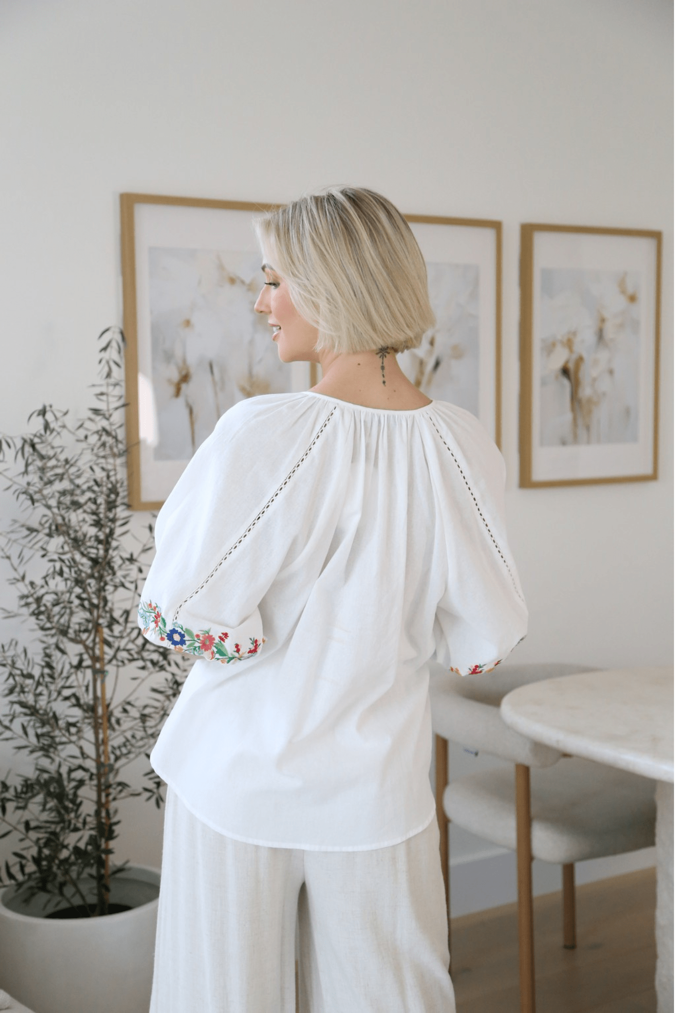 Retro Garden Blouse - Solara Boheme