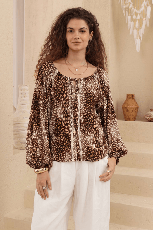 Safari Blouse - Solara Boheme