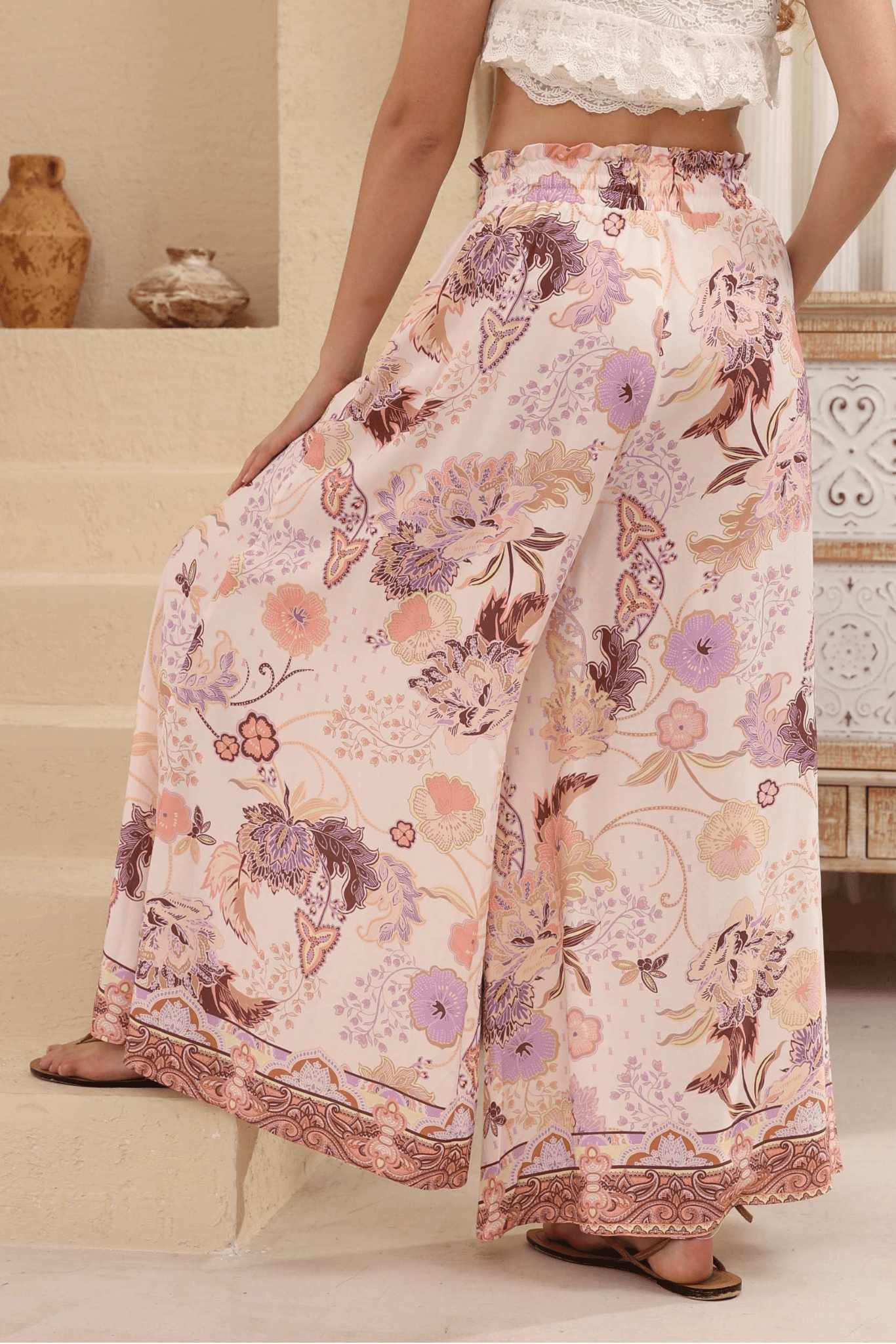 Serene Floral Pants - Solara Boheme