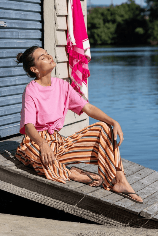 Sienna Stripe Pants - Solara Boheme