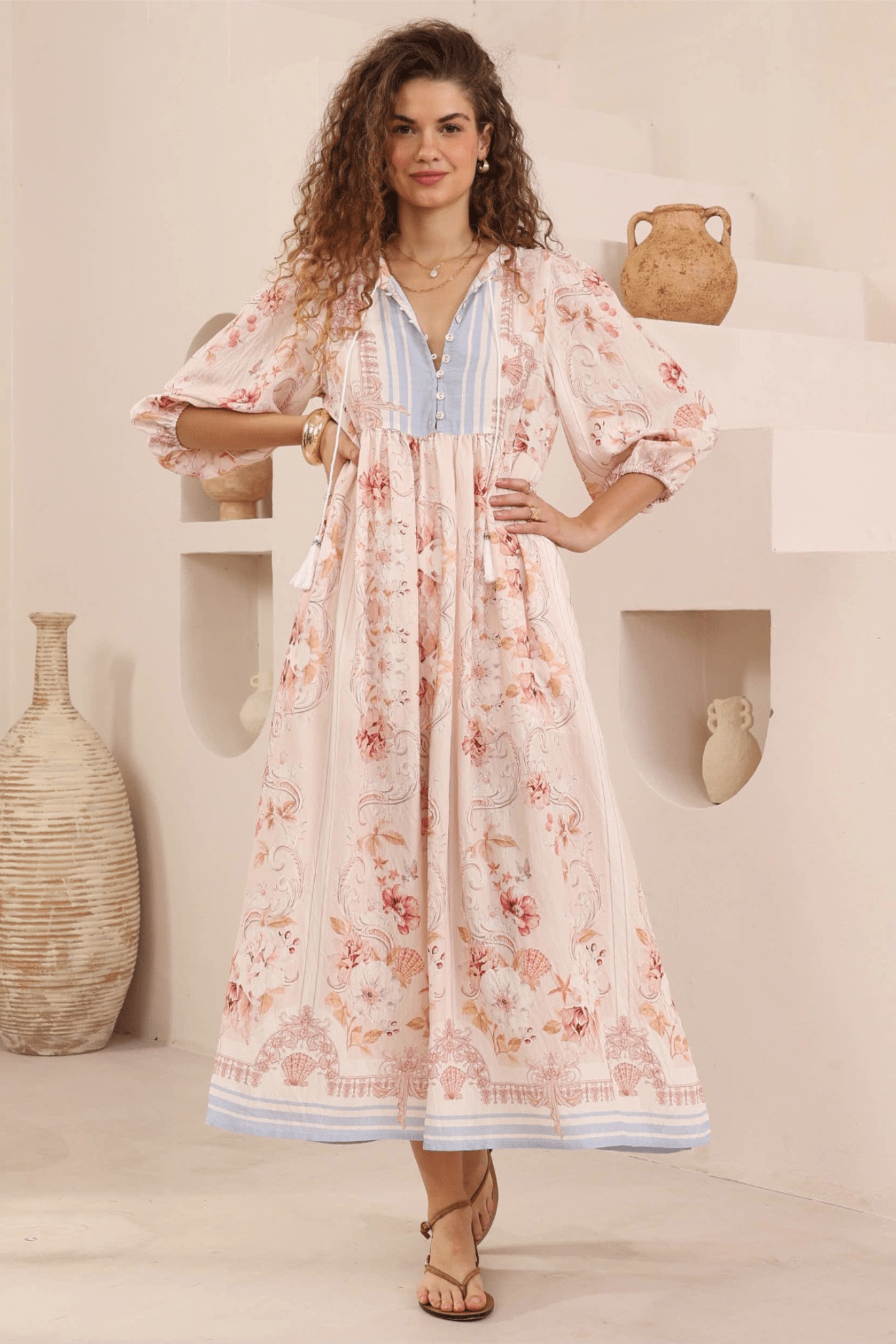 Solena Midi Dress - Solara Boheme
