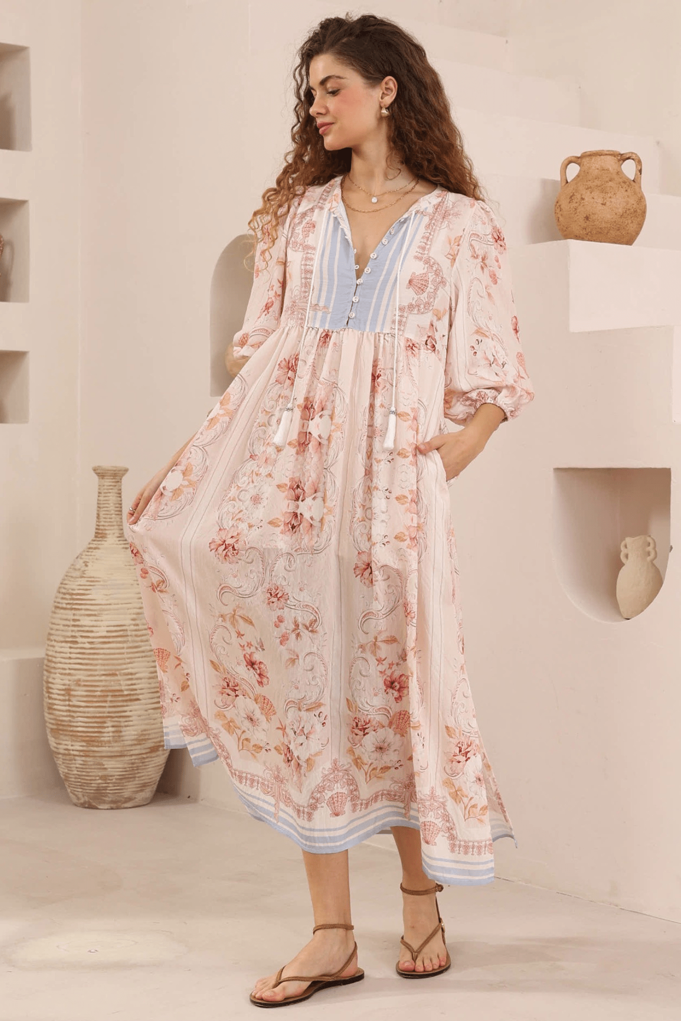 Solena Midi Dress - Solara Boheme