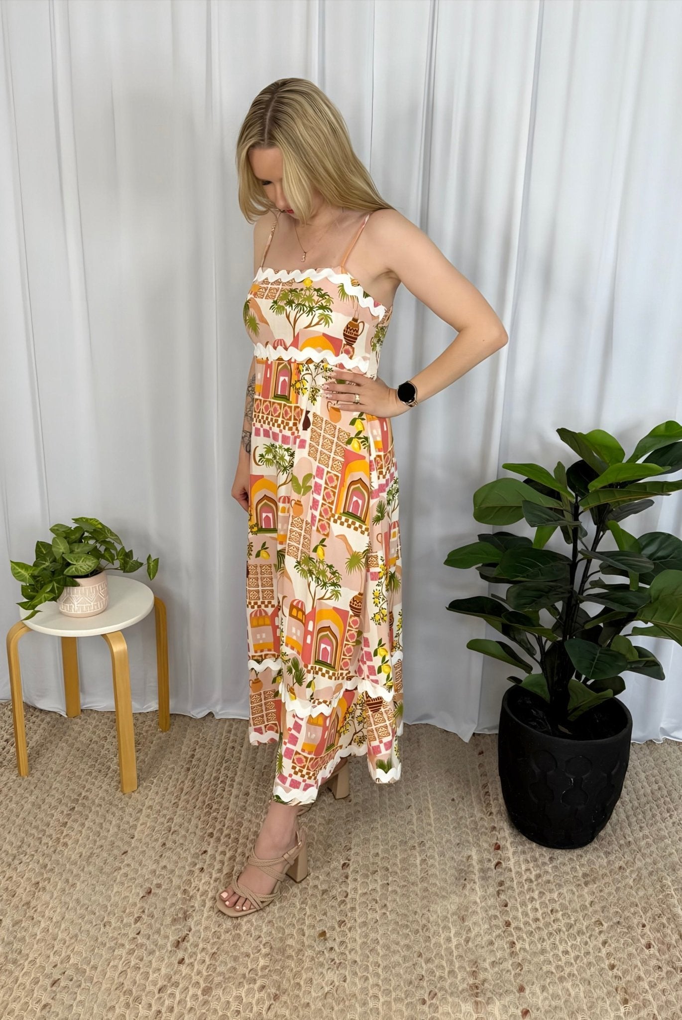 Solene Midi Dress - Solara Boheme